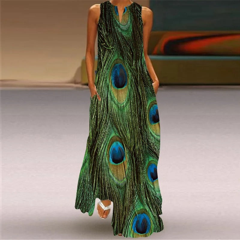 Emma - Robe imprimée rétro