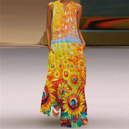 Emma - Robe imprimée rétro