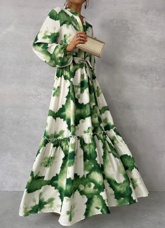 Cerena – Robe longue élégante à manches longues