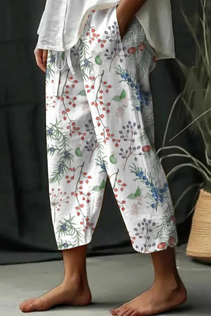 Airish - Pantalon décontracté à poches boutonnées et imprimé unique